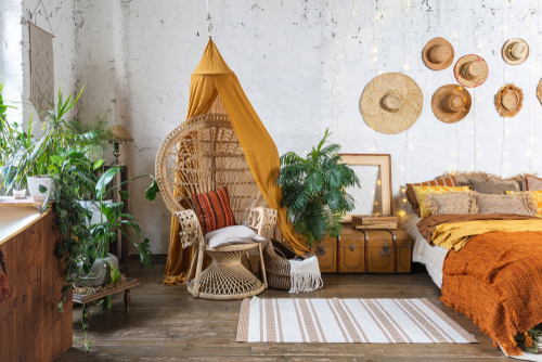 bohemian style living room