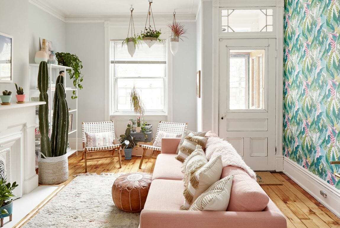bohemian style living room