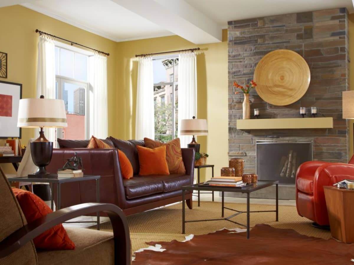 contemporary style living room