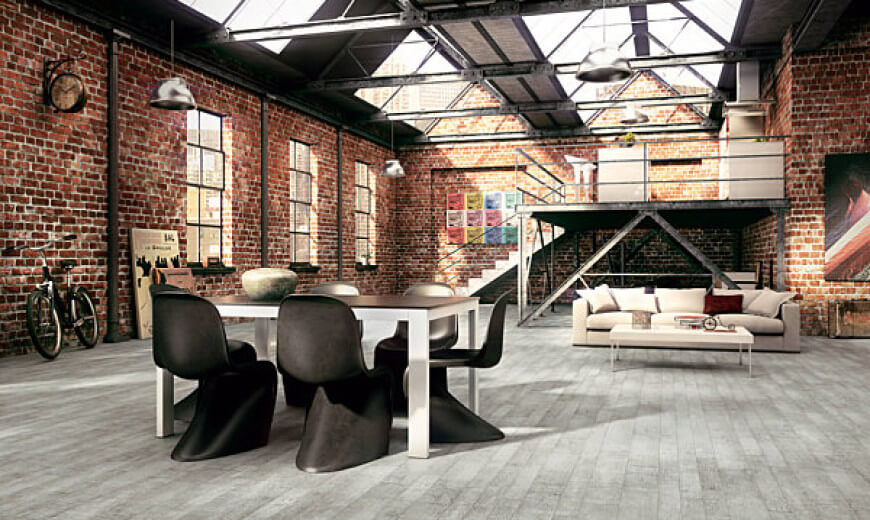 industrial style living room