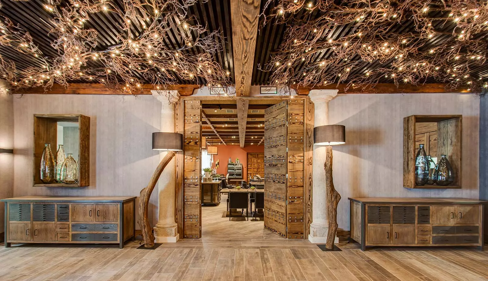 rustic style living room