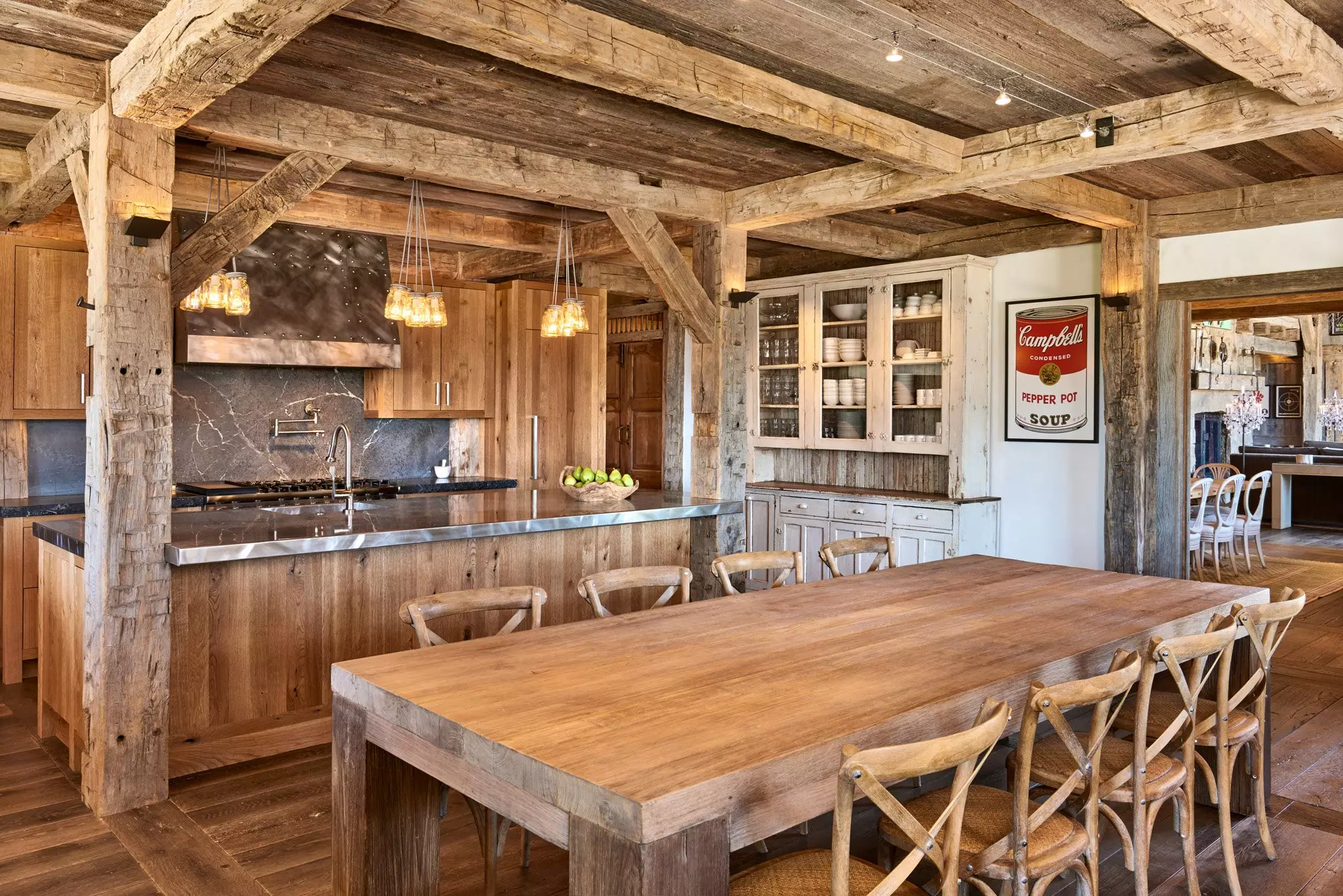 rustic style living room