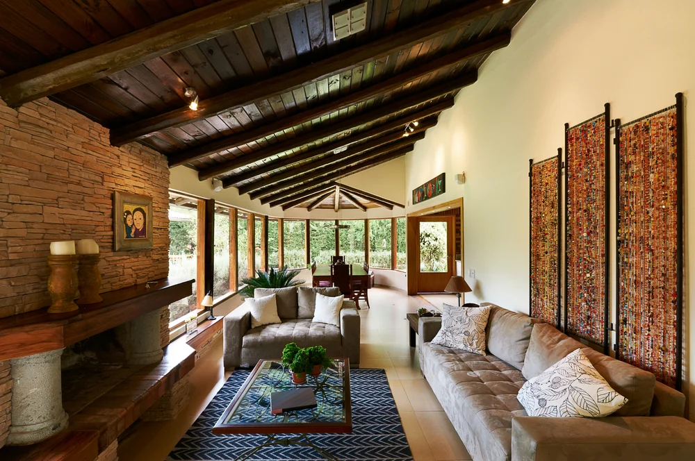 rustic style living room