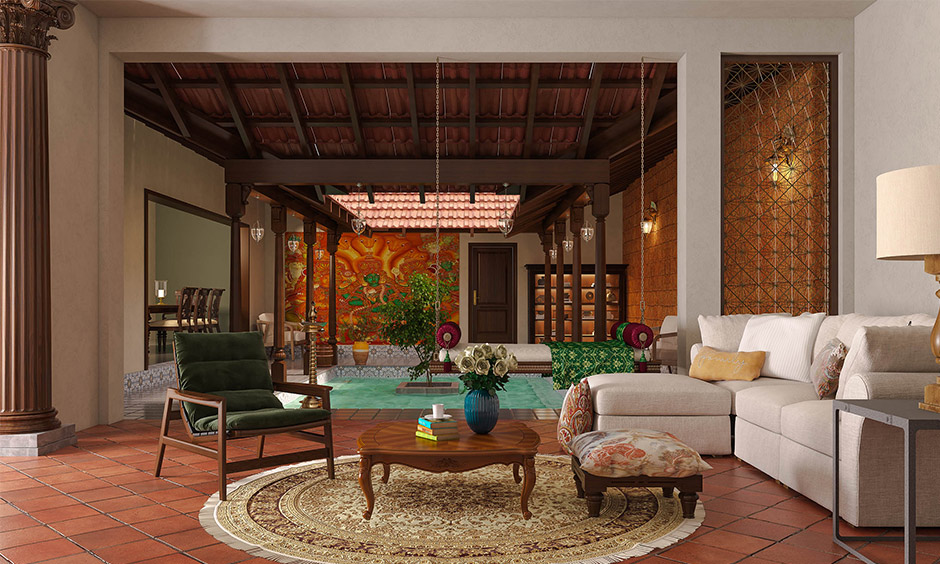 traditional style living room