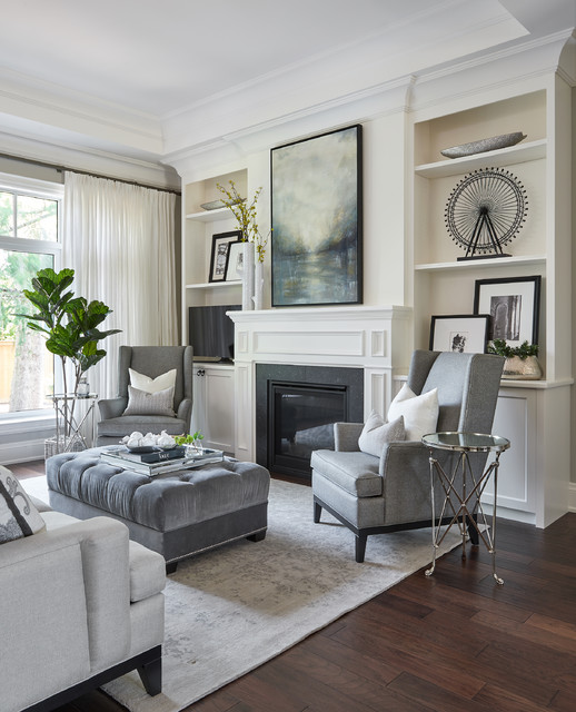 transitional style living room