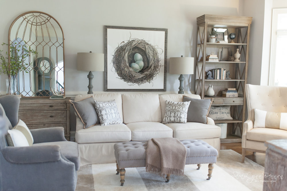 transitional style living room
